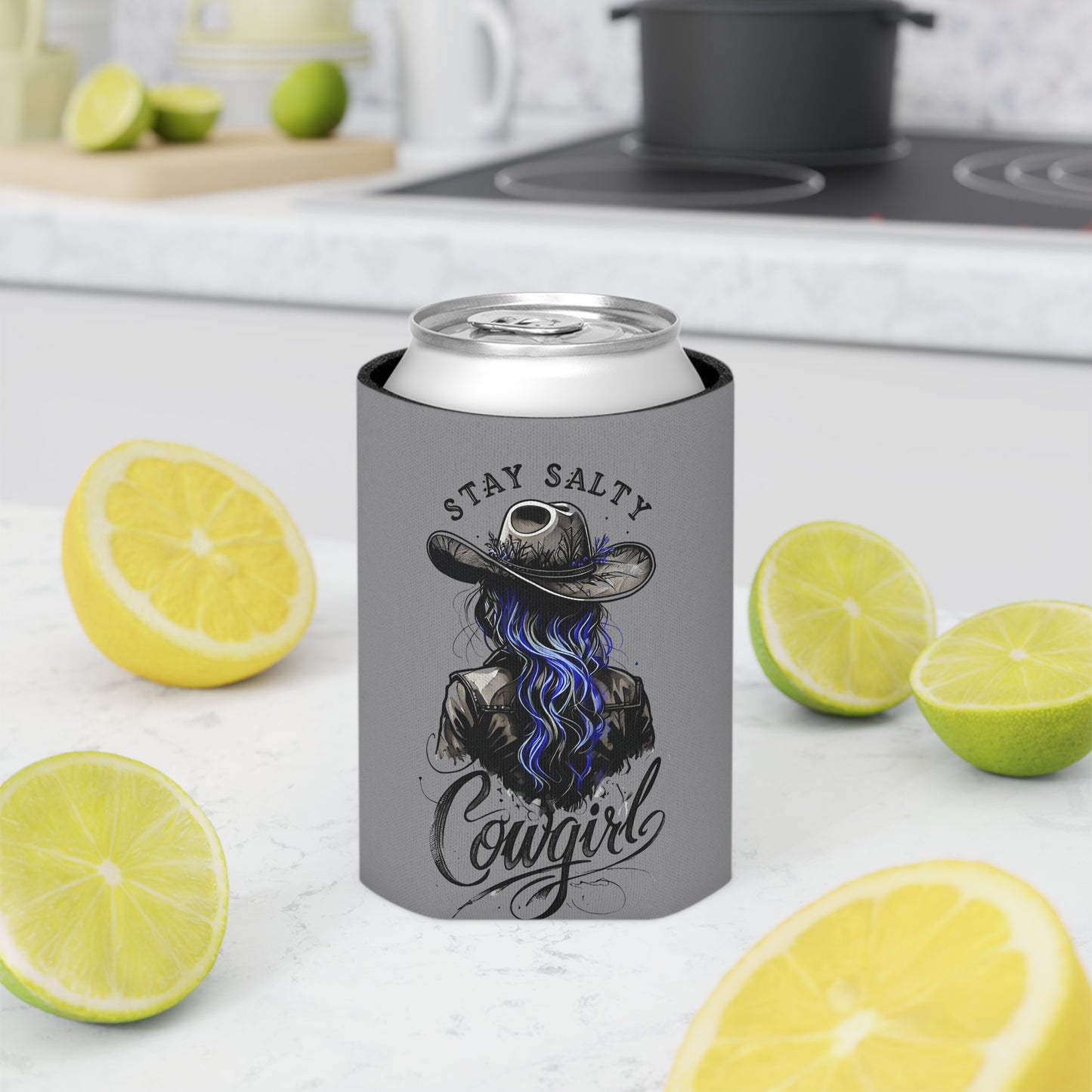 Stay Salty Cowgirl Can Cooler, Western Beverage Holder, Gift for Cowgirls, Outdoor Party Accessory, Summer BBQ Essential, Country [...]