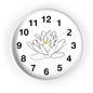 Lotus Flower Wall Clock, Boho Home Decor, Meditation Gift, Office Timepiece, Unique Wall Art, Zen Decor