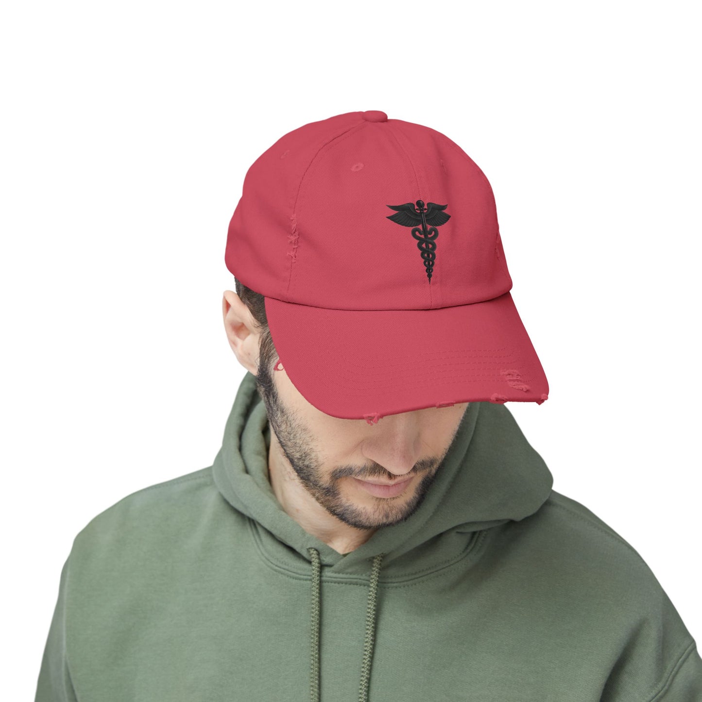 Unisex Distressed Cap with Caduceus Design, Perfect Gift for Healthcare Workers, Casual Style for Every Occasion, Fashionable Medical [...]