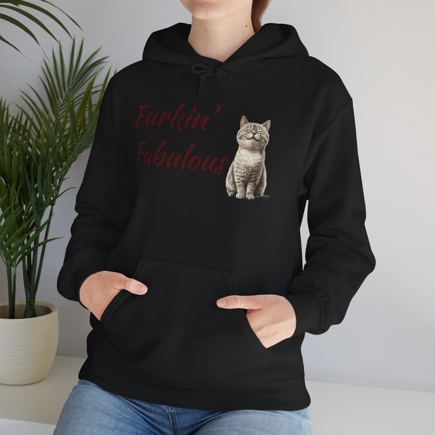 Furkin' Fabulous Cat Hoodie — Cute Kitten Graphic Sweatshirt