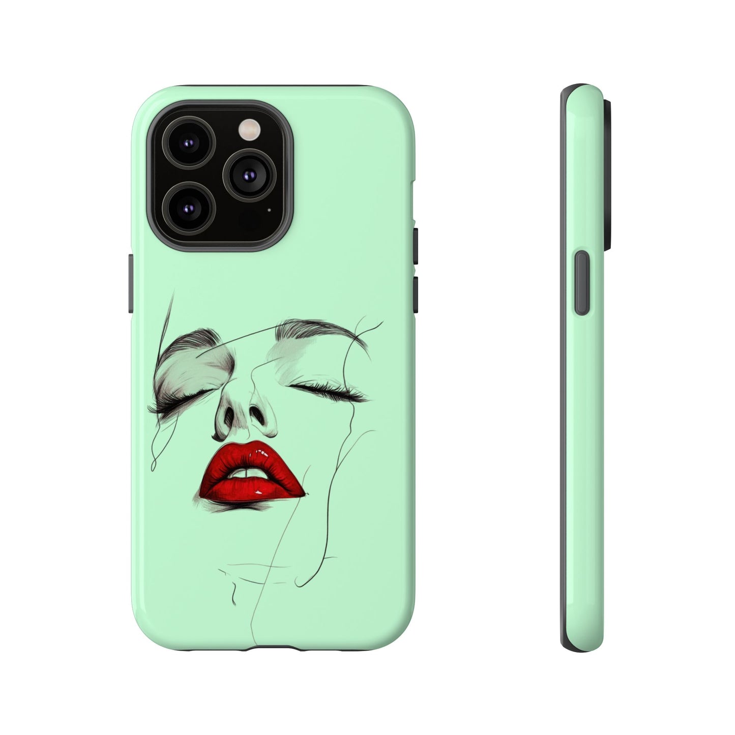 Stylish Phone Case, Artistic Phone Cover, Trendy Tech Accessory, Unique Cell Phone Protector, Gift for Her, Modern Aesthetic