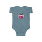 Cute Pink Ladybug Infant Bodysuit – Baby Girl Onesie with Heart Dots