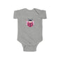 Cute Pink Ladybug Infant Bodysuit – Baby Girl Onesie with Heart Dots