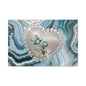 Elegant Floral Heart Canvas Wall Art, Modern Home Decor, Gift for Her