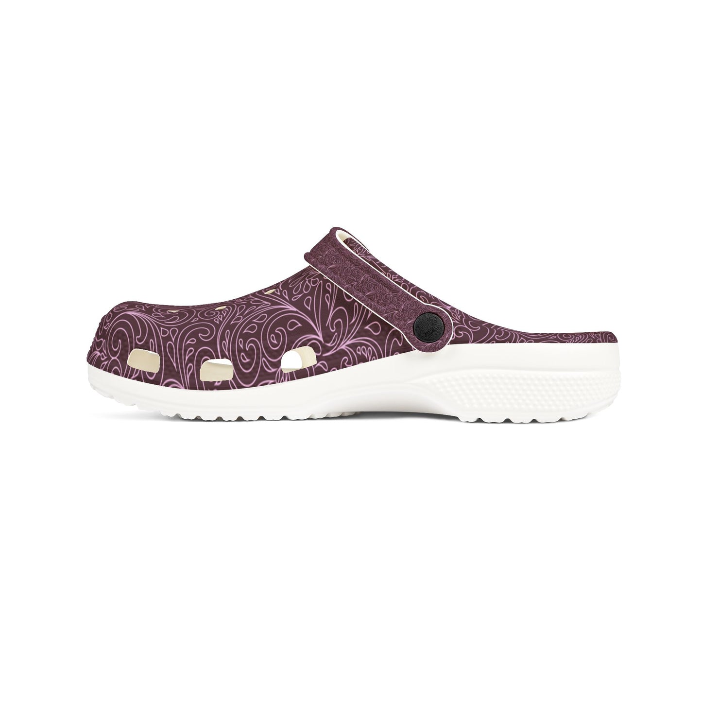 Maroon EVA Foam Clogs — Lightweight Slip-On Garden & Beach Shoes