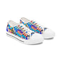Colorful Abstract Pattern Low Top Sneakers – Bold Geometric Print