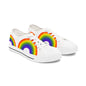 Rainbow Low Top Sneakers — Colorful Pride Casual Shoes