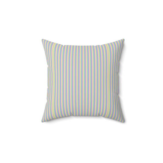 Colorful Striped Throw Pillow, Cozy Home Decor, Rainbow Pillows, Living Room Accent, Gift for Comfort Lovers, Decorative Cushion