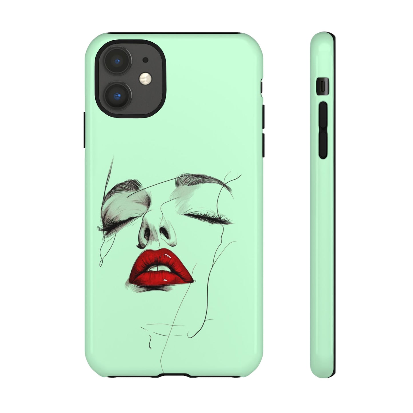 Stylish Phone Case, Artistic Phone Cover, Trendy Tech Accessory, Unique Cell Phone Protector, Gift for Her, Modern Aesthetic