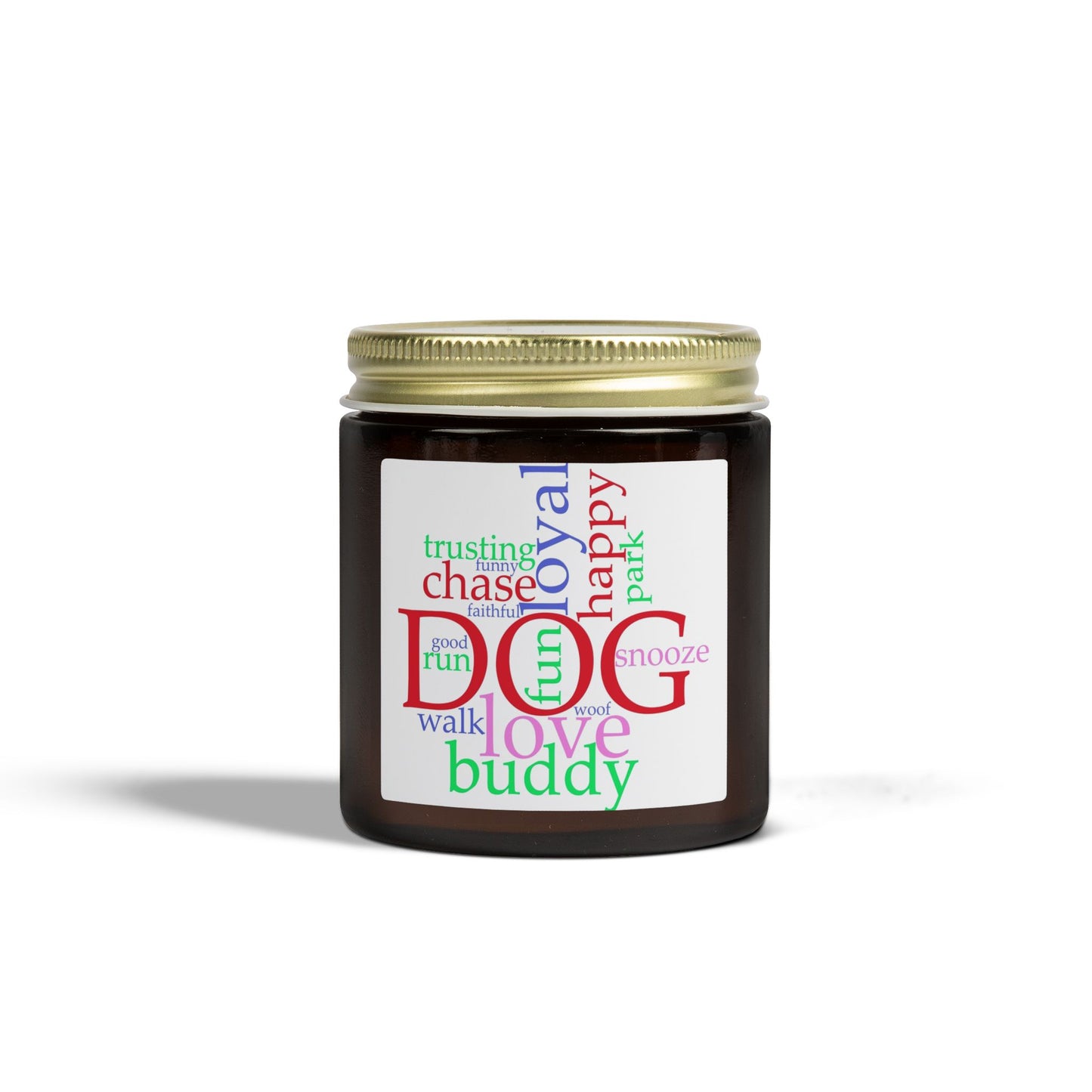 Dog Word Cloud Scented Candle — (4oz & 9oz)