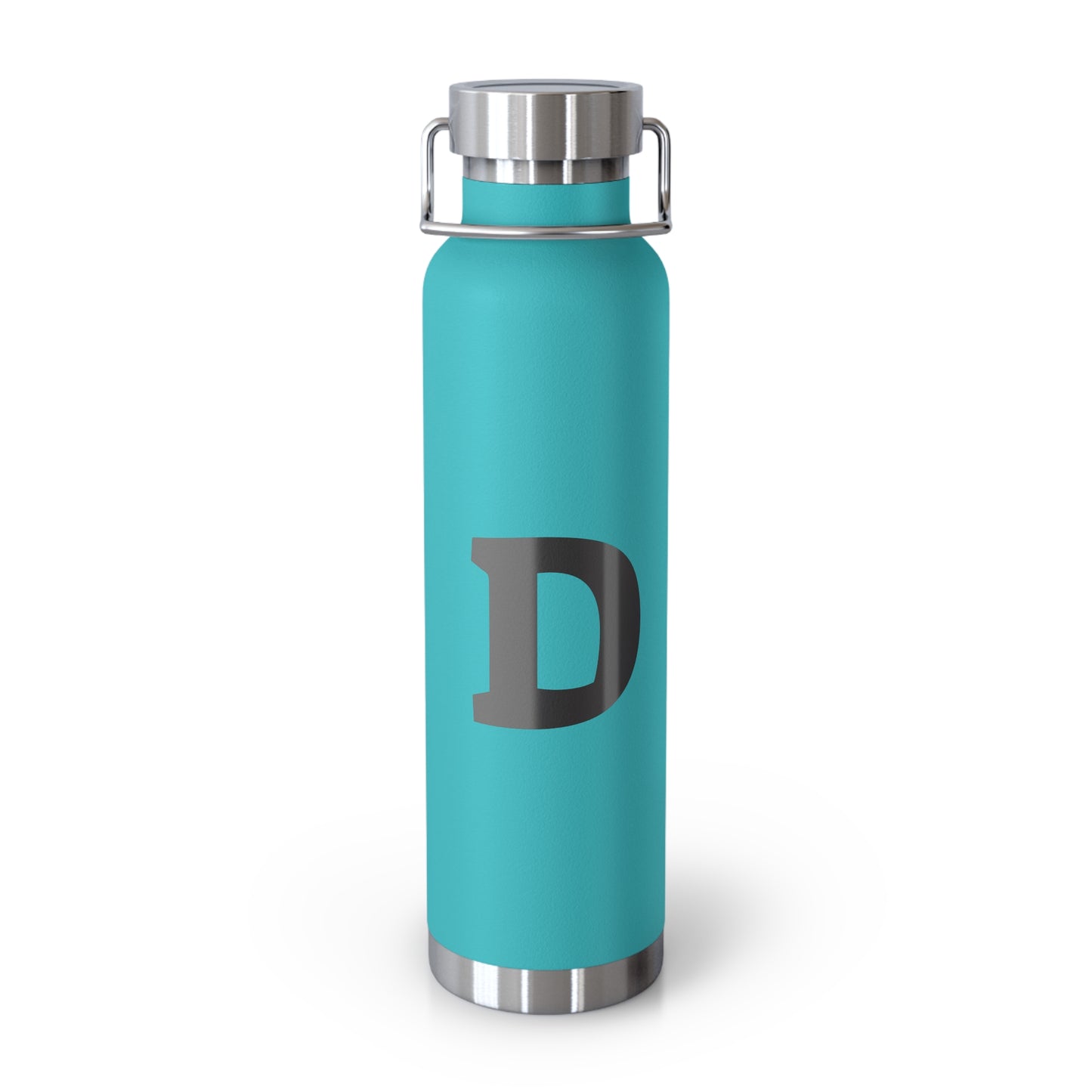 Personalized Copper Insulated Water Bottle, 22oz - "D" Custom Monogram