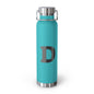 Personalized Copper Insulated Water Bottle, 22oz - "D" Custom Monogram