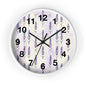 Lavender Sprig Wall Clock — Botanical Floral Clock for Kitchen, Bedroom & Living Room