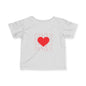 Infant Tee – Red Heart Confetti Baby Shirt