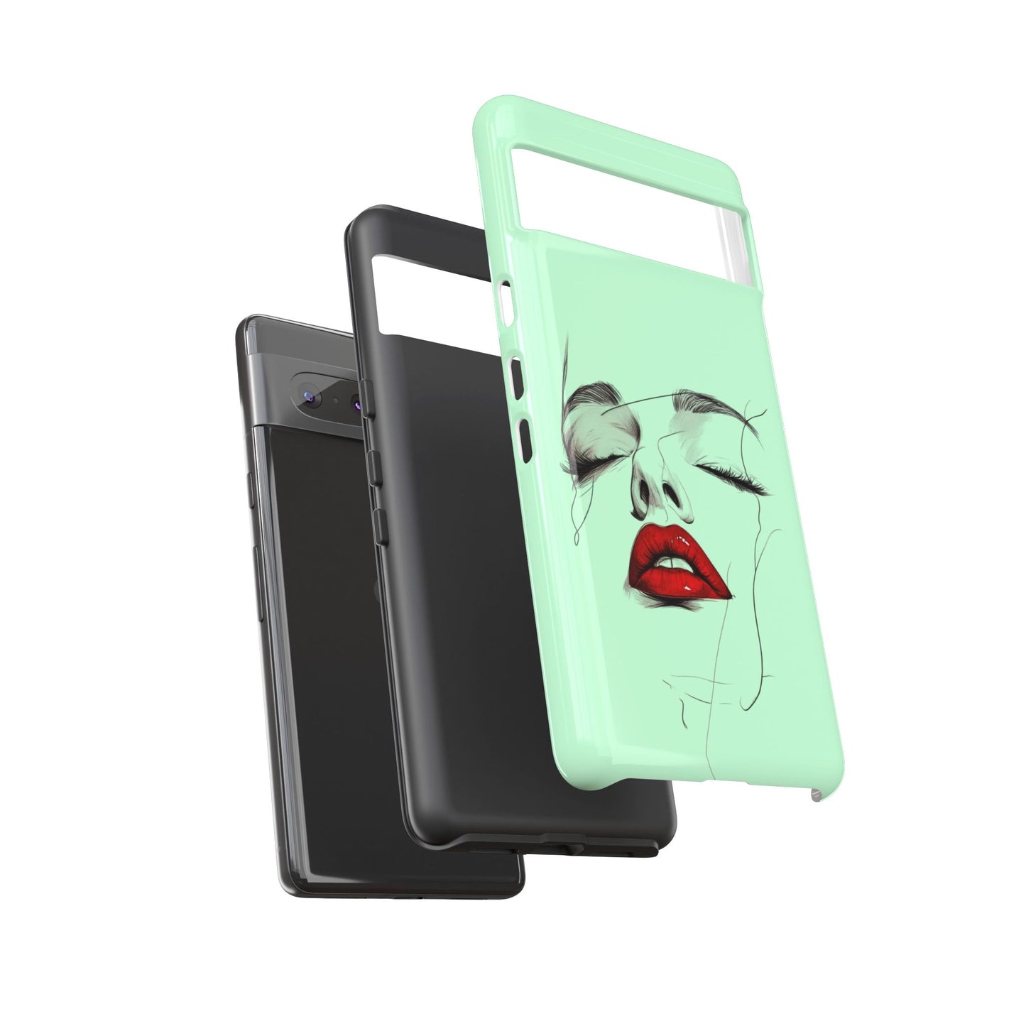 Stylish Phone Case, Artistic Phone Cover, Trendy Tech Accessory, Unique Cell Phone Protector, Gift for Her, Modern Aesthetic