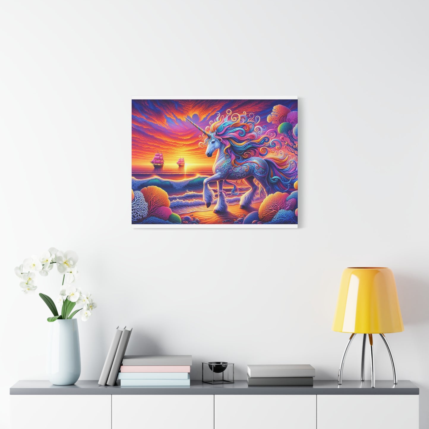 Matte Canvas, Stretched, 1.25"  Unicorn