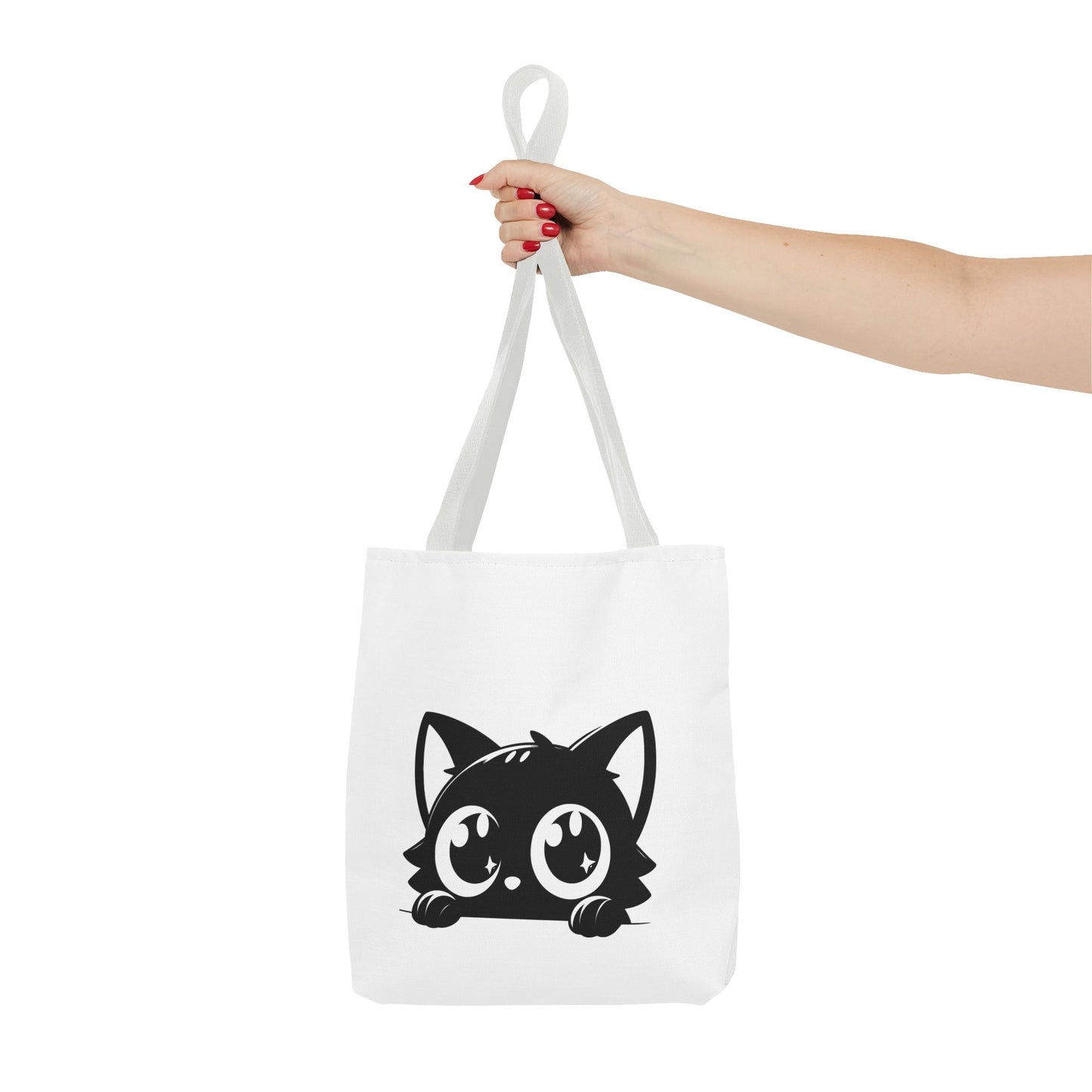 Adorable Cat Face Tote Bag | Cute Kitten Shopping Bag