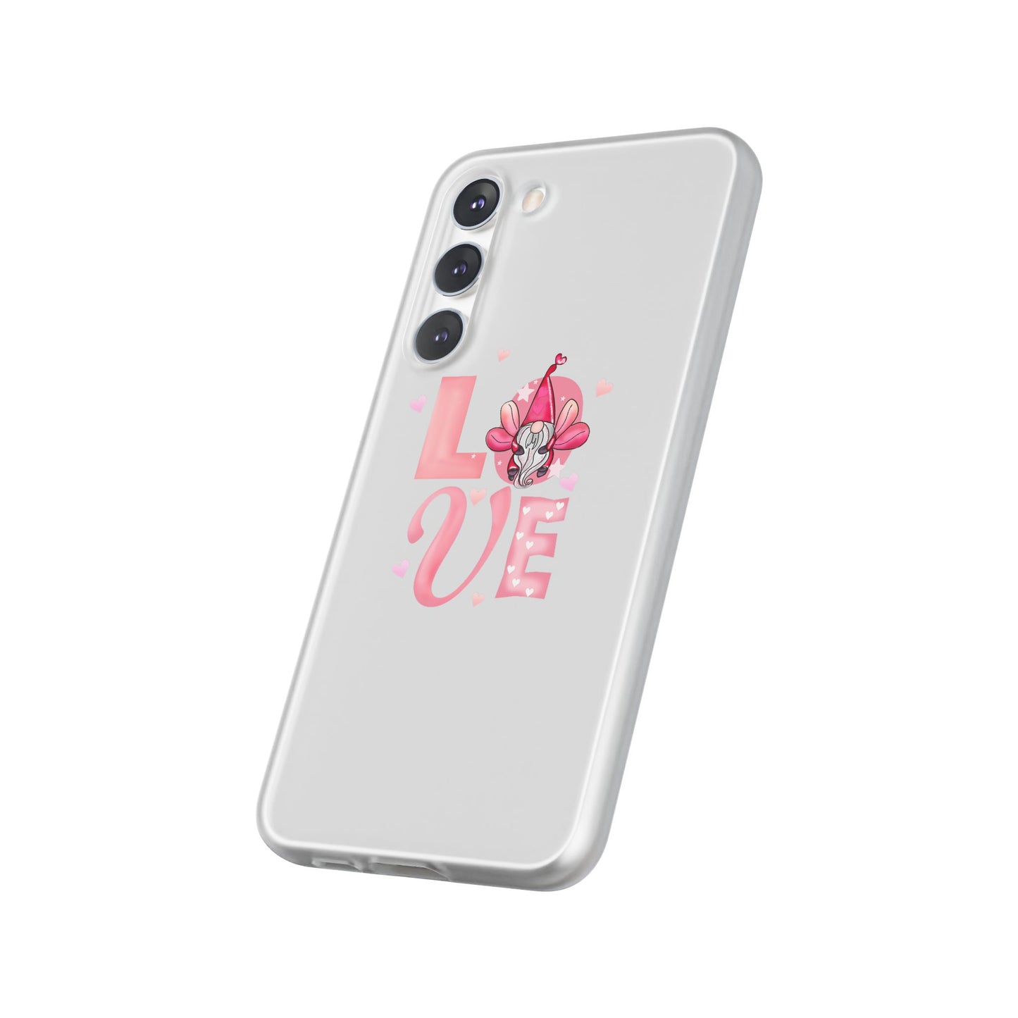 Love Gnome Phone Case — Cute Pink Valentine Flexi Case