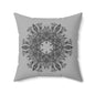 Floral Mandala Decorative Pillow