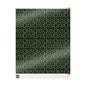 Christmas Wrapping Paper Roll — Gingerbread & Candy Cane Pattern on Dark Green