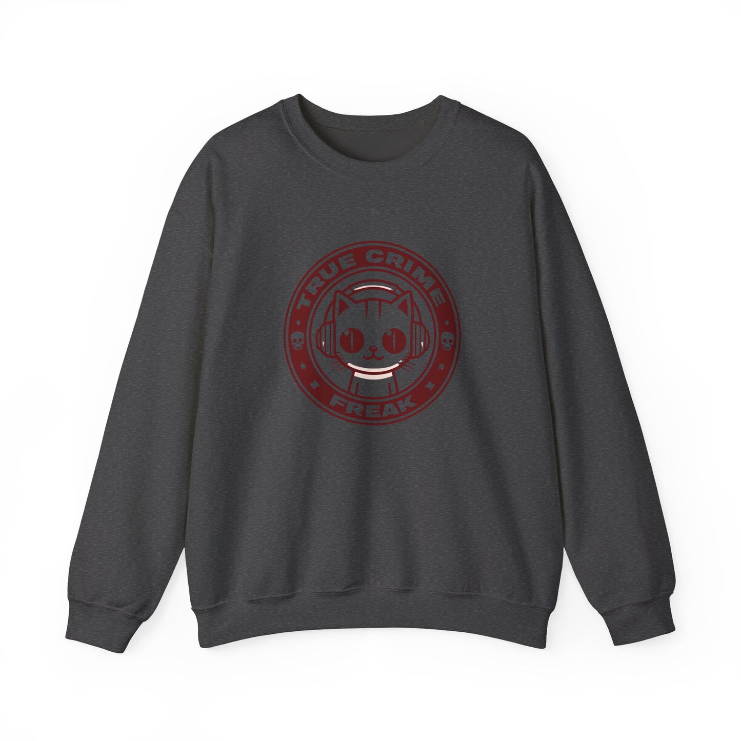 True Crime Freak Cat Crewneck Sweatshirt
