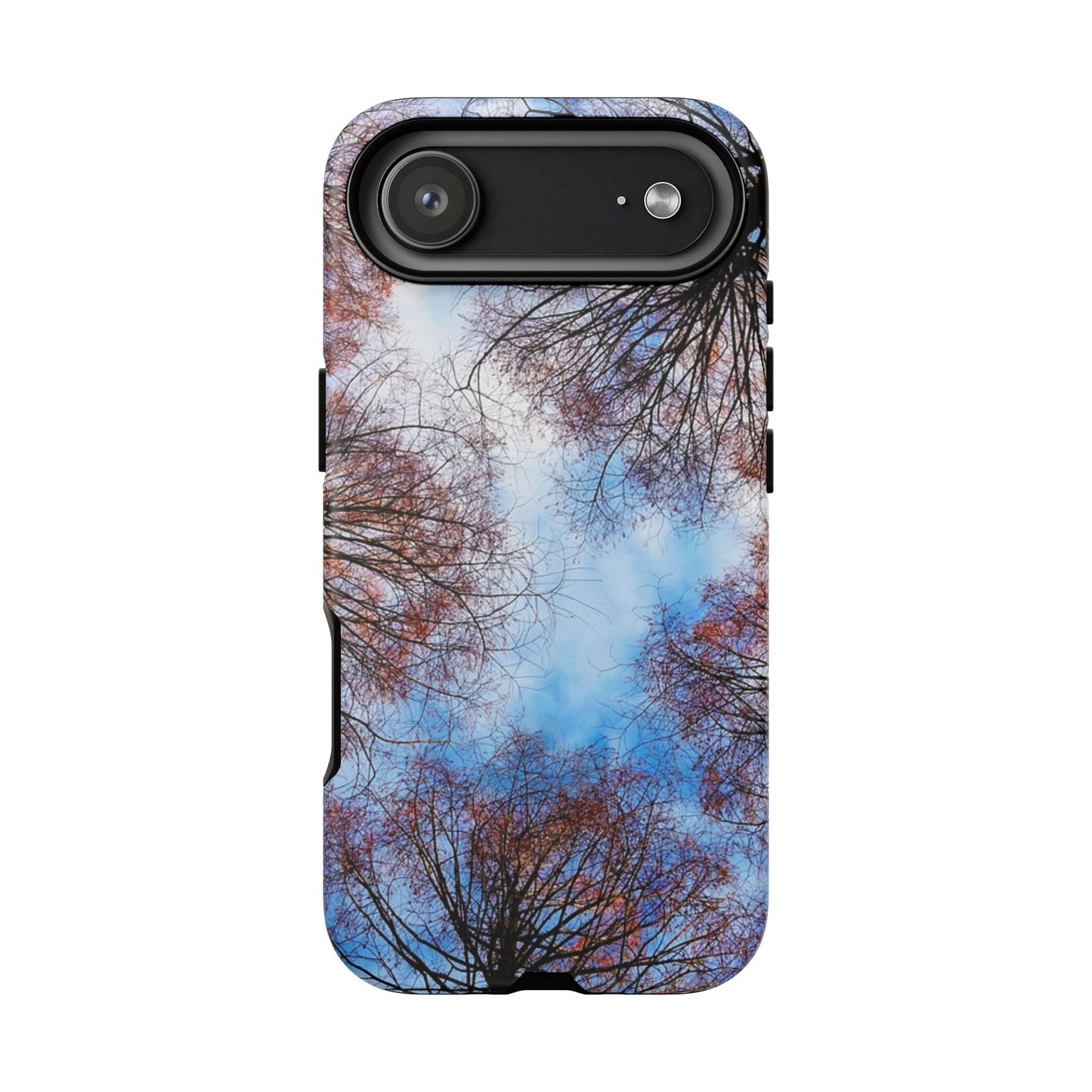 Skyward Trees Phone Case — Nature Forest Canopy Protective Tough Case