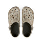 Beige Watercolor Floral Clogs — Lightweight EVA Foam Slip-On Shoes