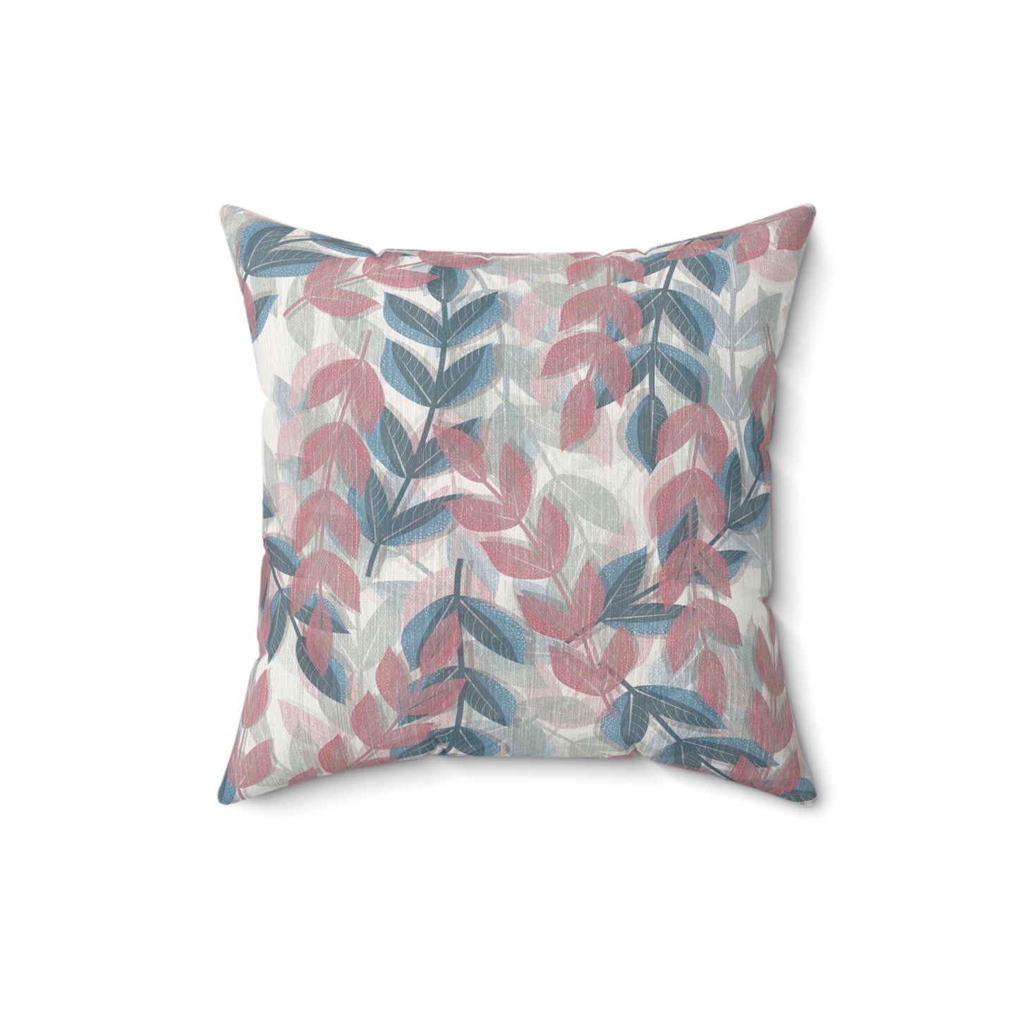 Boho Leaf Print Pillow | Cozy Decorative Cushion for Home Decor, Gift for Housewarming, Nature Lovers, Bohemian Style
