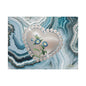 Elegant Floral Heart Canvas Wall Art, Modern Home Decor, Gift for Her