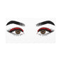 Red Lashes Wall Art Canvas — Glam Eyes Makeup Decor