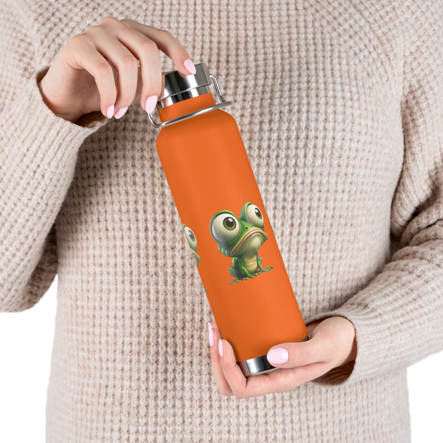 Frog-Themed Insulated Water Bottle, Funny Gift for Nature Lovers, Reusable Hydration Flask, Eco-Friendly Travel Mug, Summer Adventure [...]