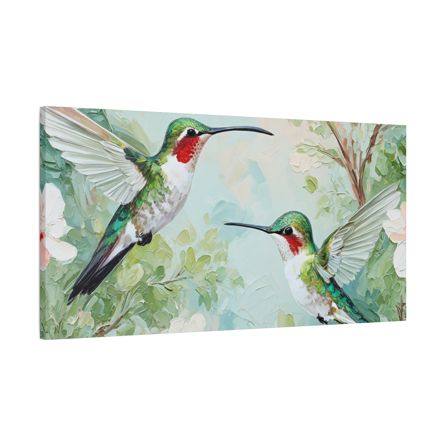 Hummingbird Canvas Wall Art — Stretched Matte Nature Print