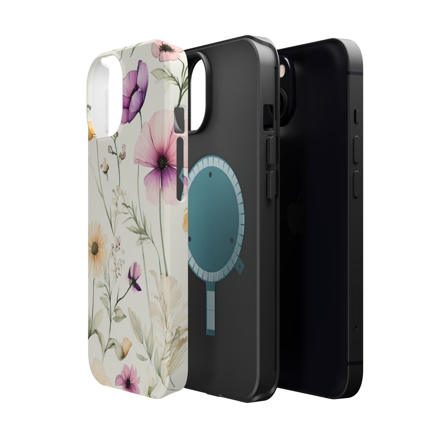 Floral Watercolor Magnetic Impact-Resistant Phone Case