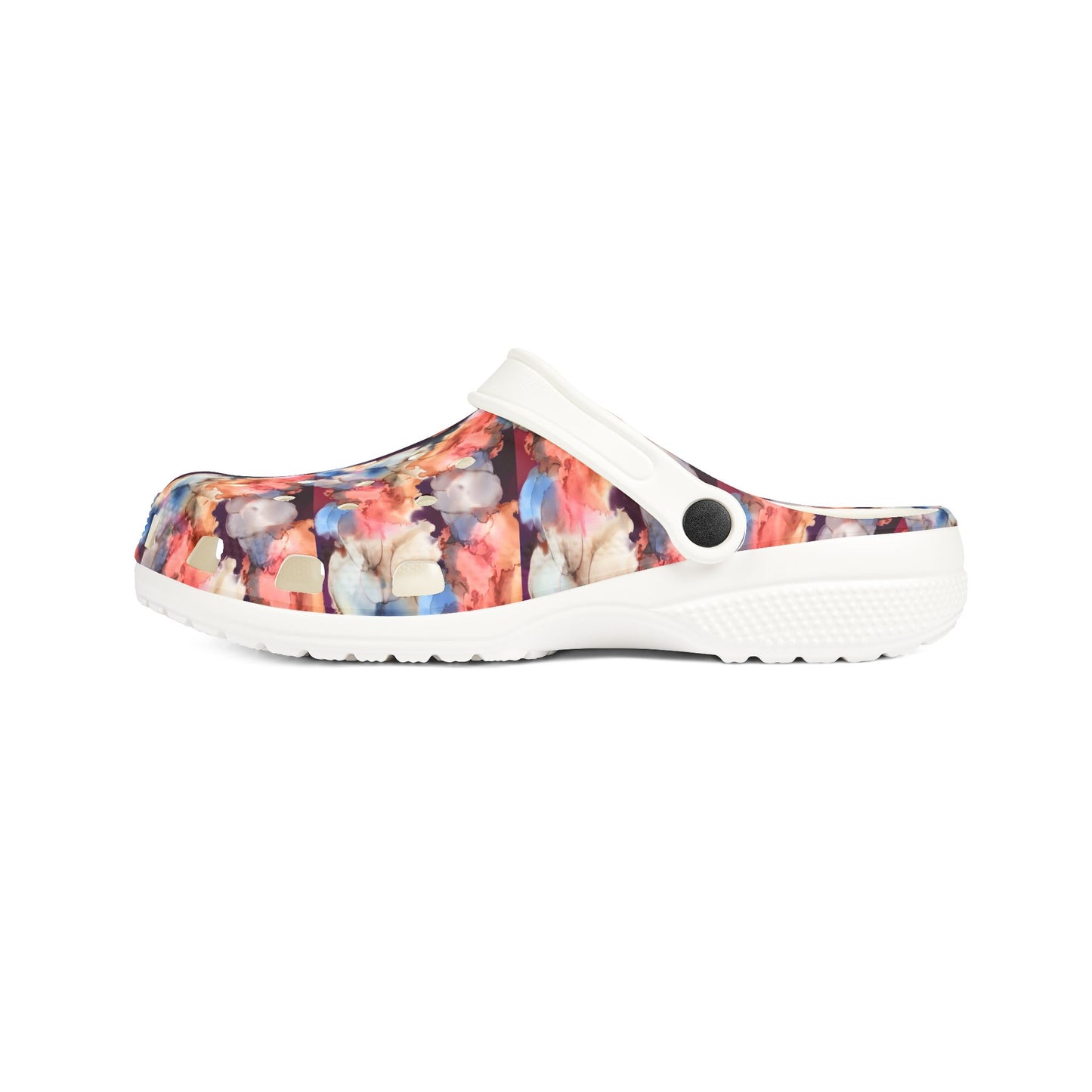 Floral Splash EVA Foam Clogs — Lightweight Garden & Beach Shoes