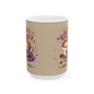 Coffee Lover Ceramic Mug — Cute Whimsical Coffee Art (11oz & 15oz)