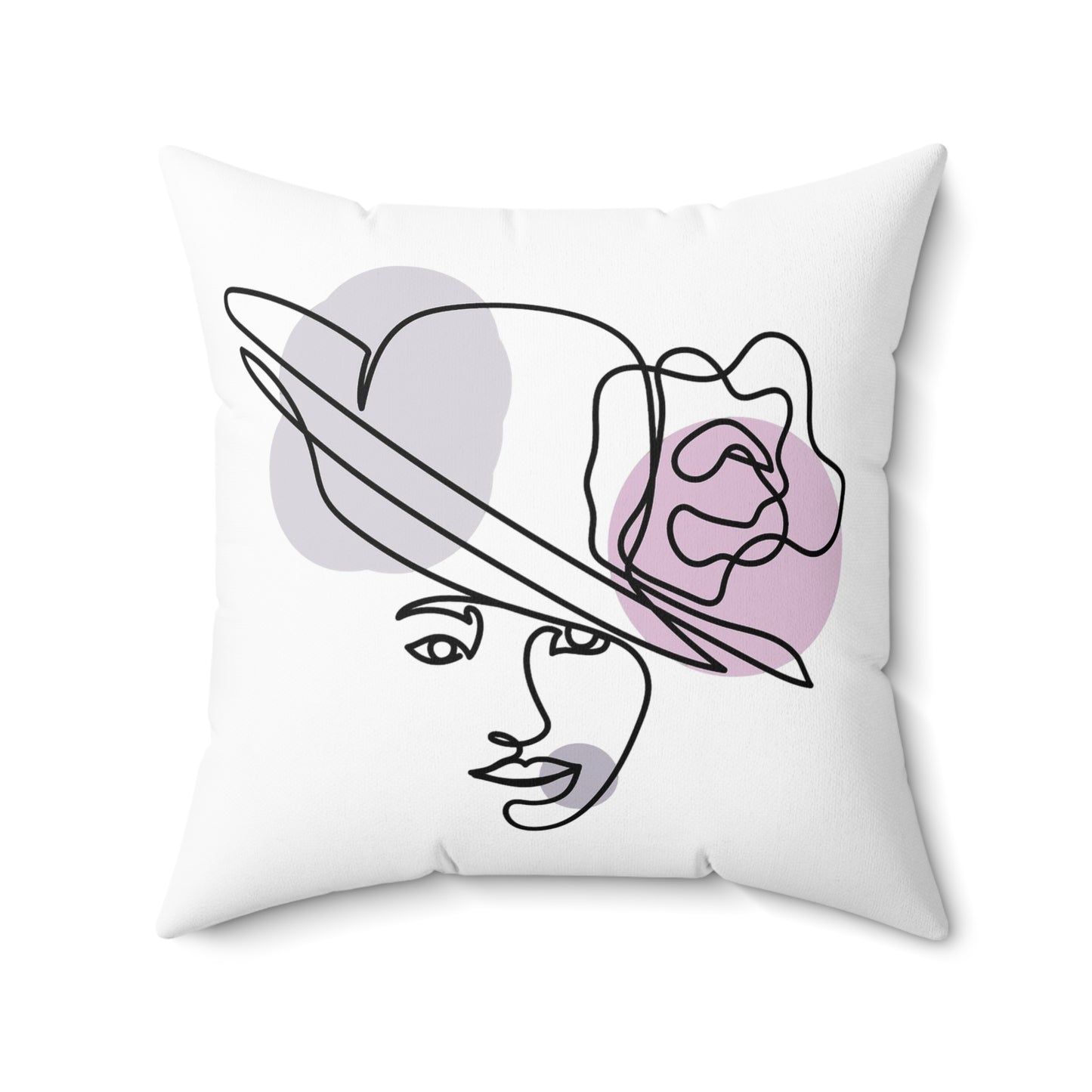 Elegant Fashion Illustration Pillow