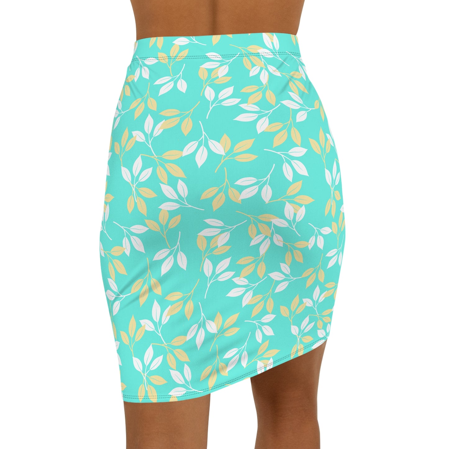 Women's Mid-Waist Pencil Skirt