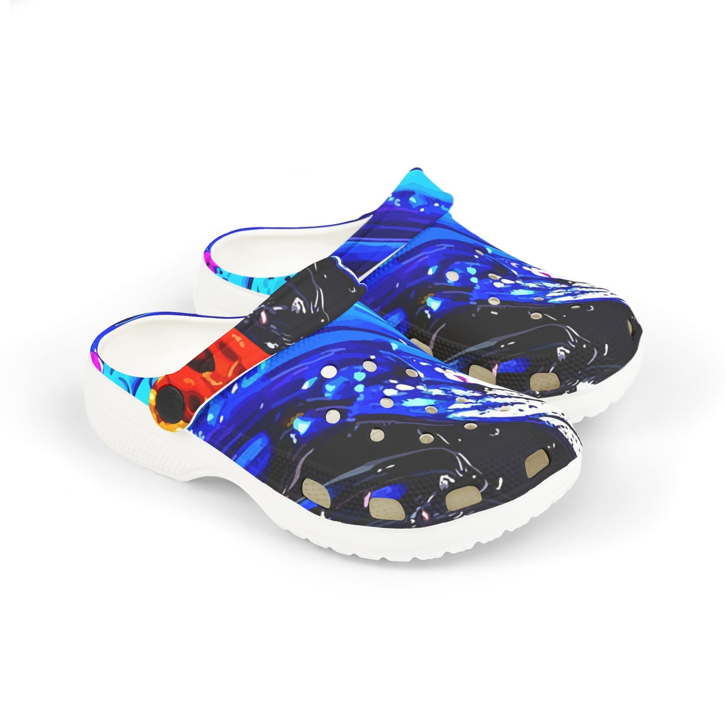 Kids Foam Clogs — Blue Splash