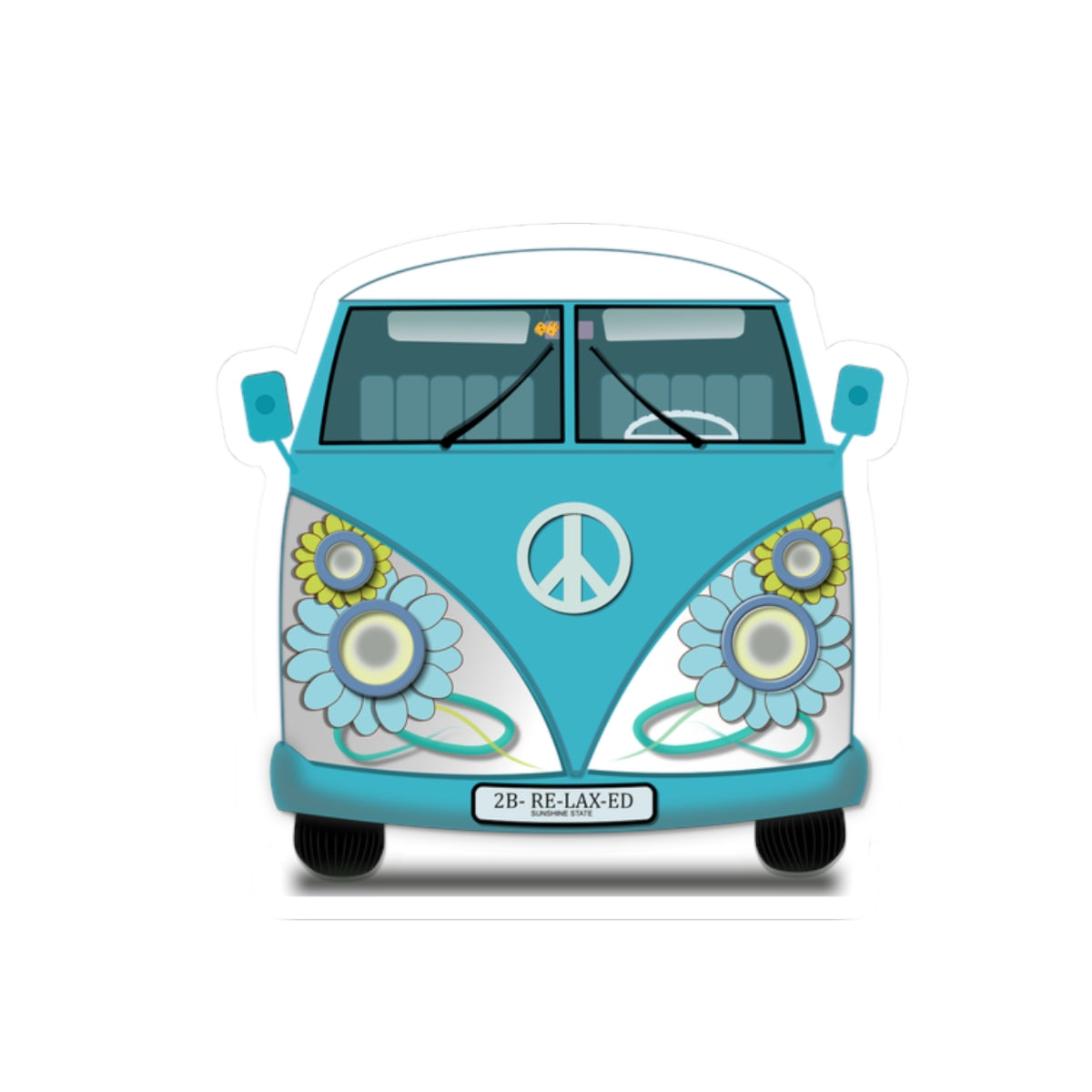 Bohemian VW Bus Stickers