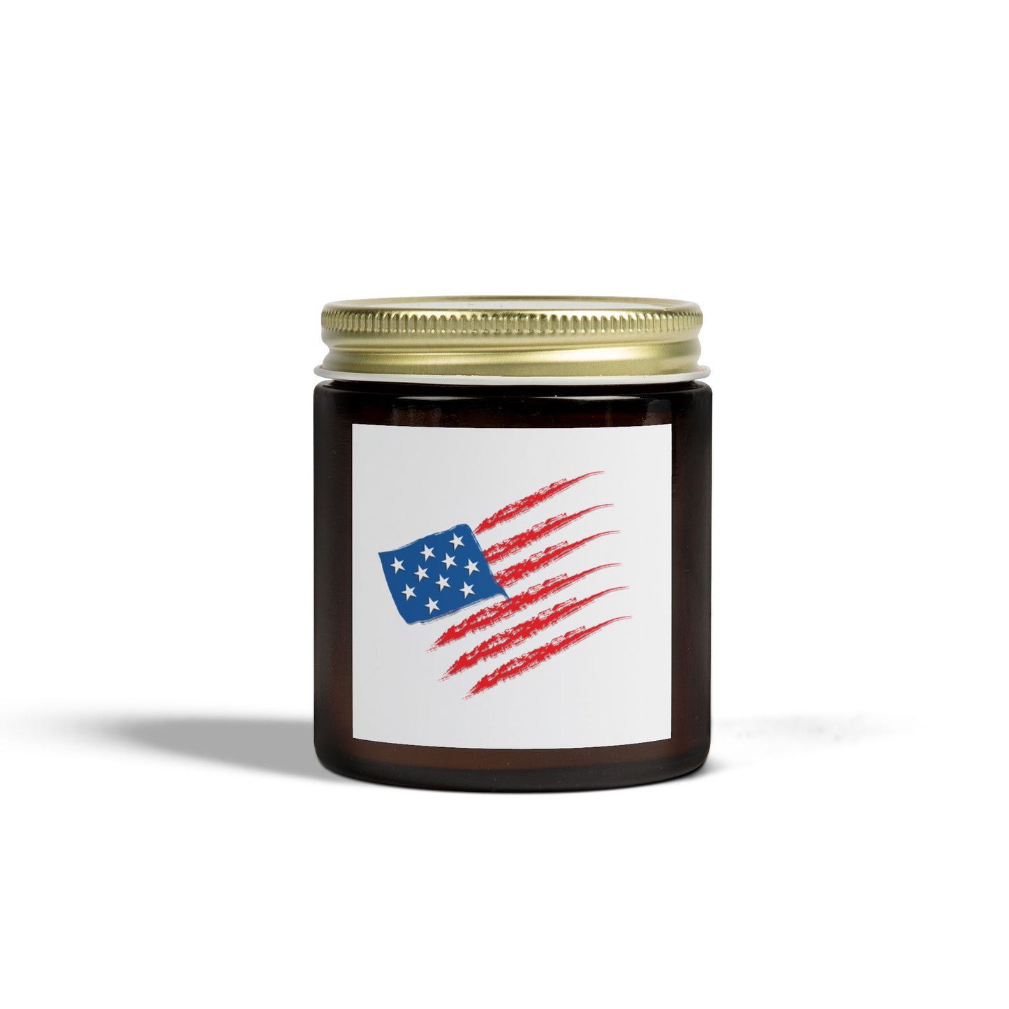 Patriotic Scented Candle, American Flag Decor