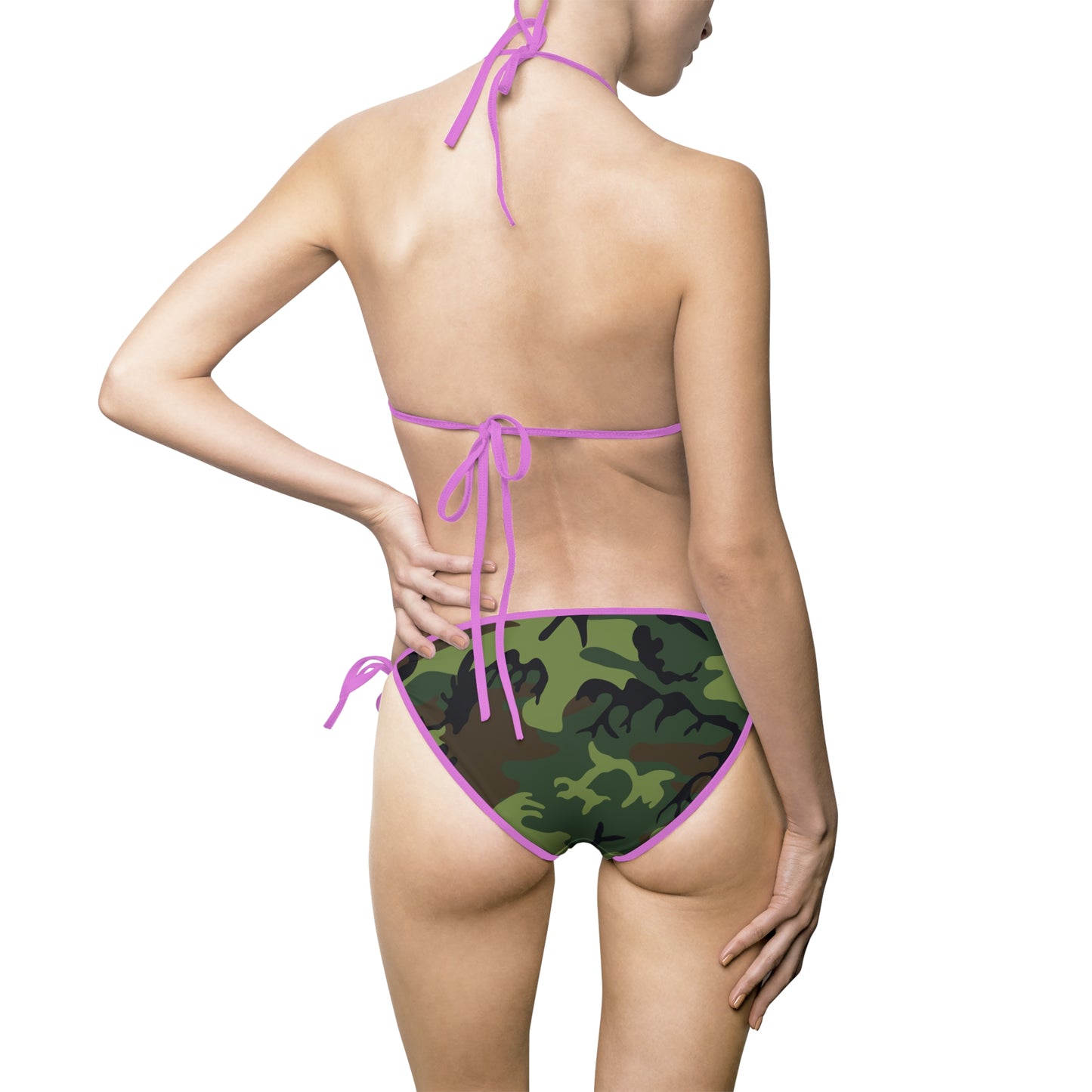 Camo Print Women's Bikini Swimsuit for Beach Days, Pool Parties, Summer Vacations, Vacation Essentials, Swimwear, Beachwear, Swim Set