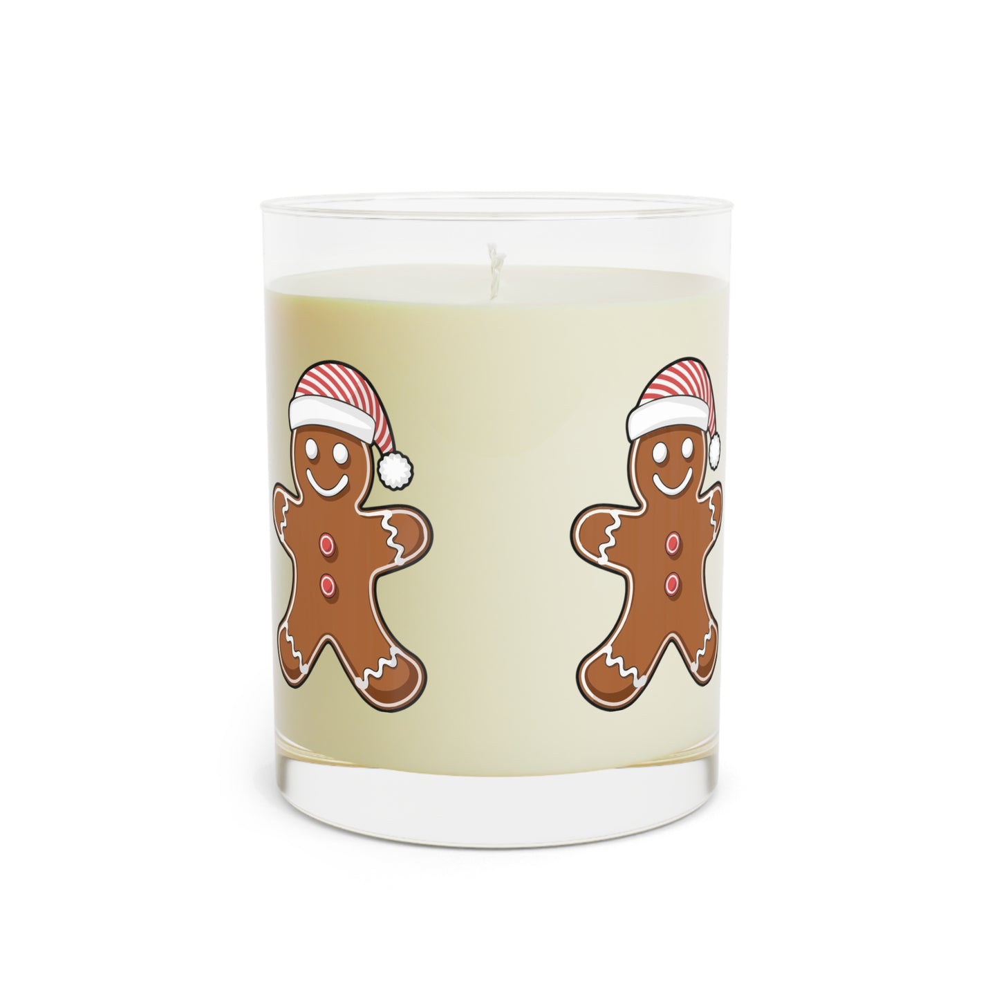 Gingerbread Holiday Scented Candle — 11oz Jar (Full Glass)