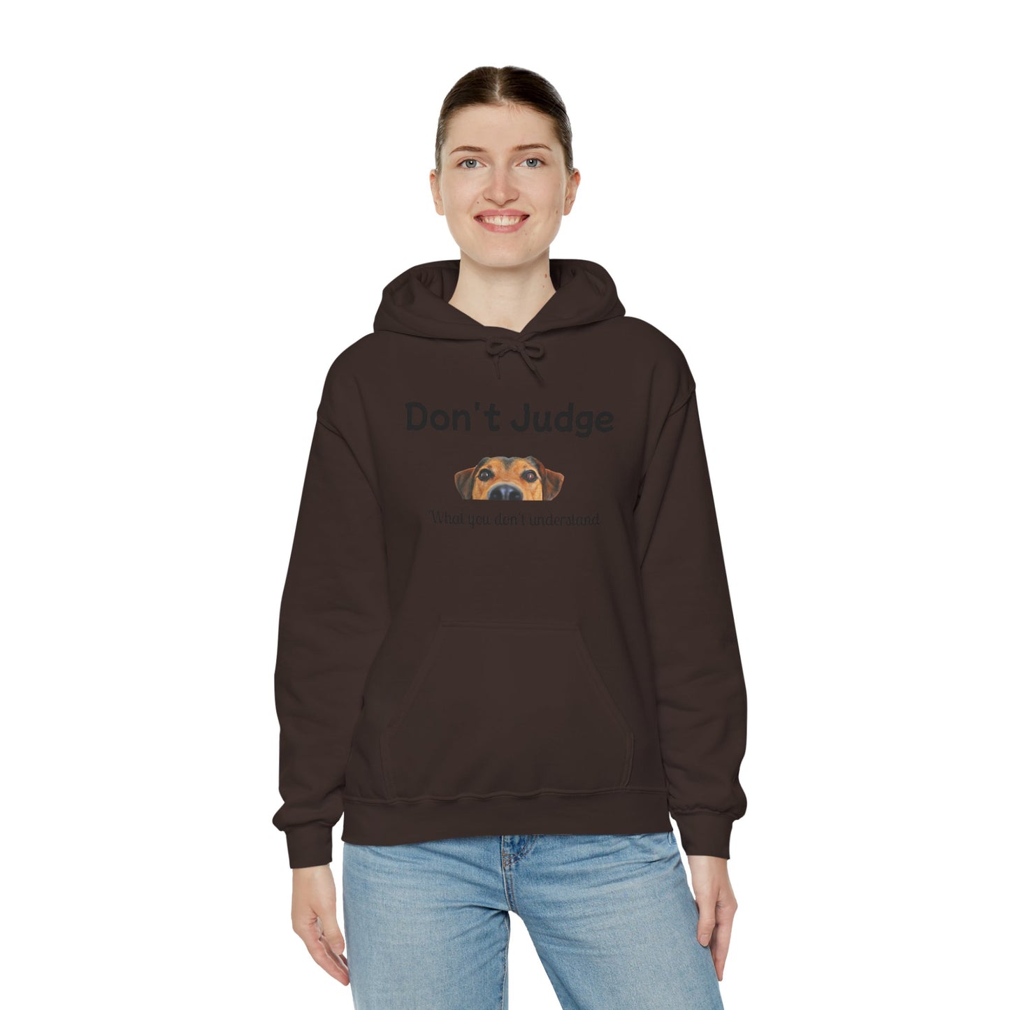 Don't Judge Hoodie - Funny Dog Sweatshirt for Dog Lovers, Perfect Gift for Pet Owners, Cozy Casual Wear, Great for All Occasions