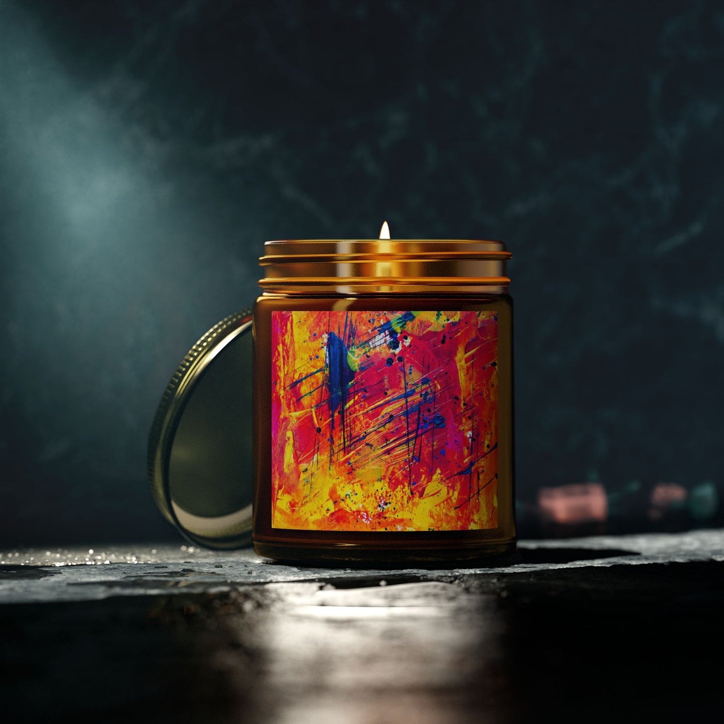 Vibrant Artistic Scented Candles - Perfect for Relaxation