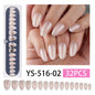 "Champagne Gold 3D Swirls" - Elegant 32Pcs Press-On Nails Set – Image 7
