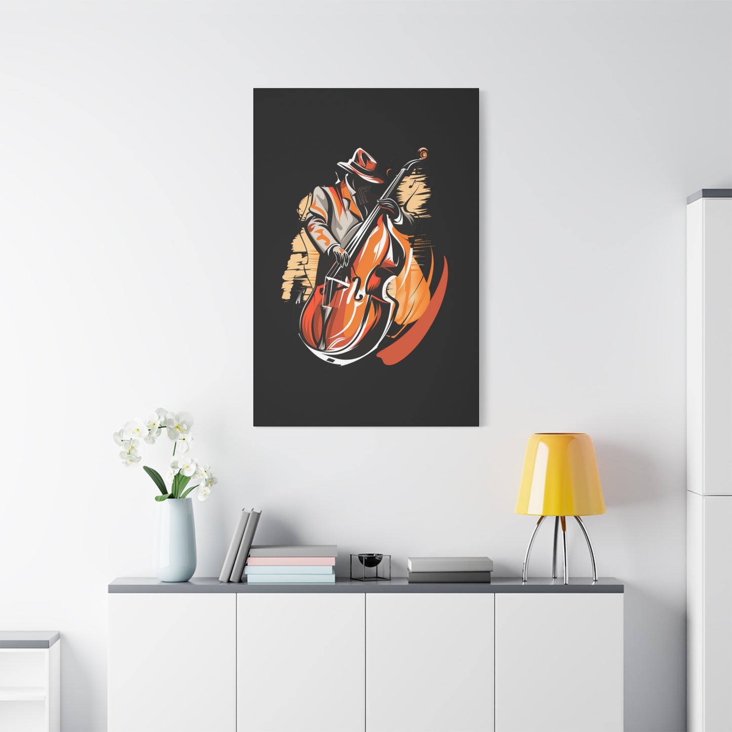 Matte Canvas, Stretched, 1.25" - Bass Player