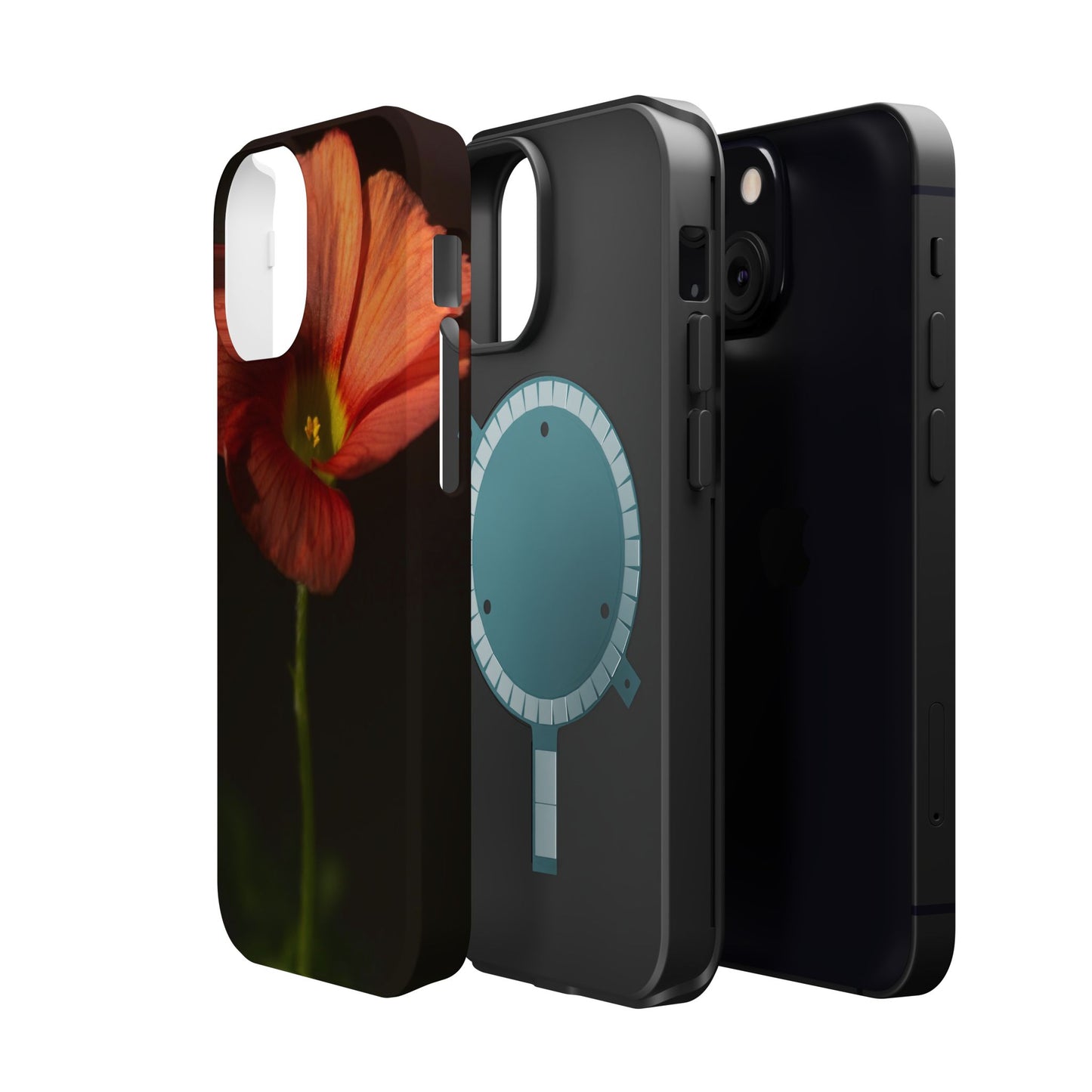Poppy Bloom Magnetic Impact Phone Case — Slim Protective Floral Design
