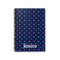 Personalized Floral Spiral Notebook, Cute Journal for Note-Taking, Gift for Students, Writing, School Supplies, Women's Gift