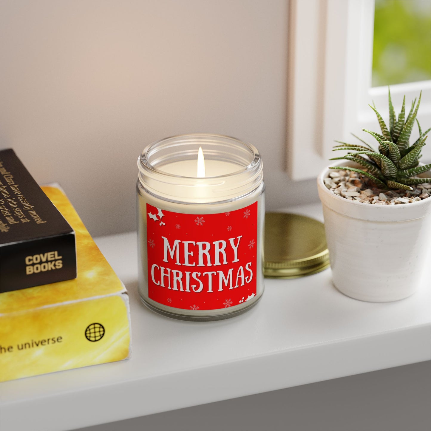 Merry Christmas Scented Candles, Holiday Decor, Gift for Her, Cozy Home Fragrance, Christmas Gifts, Aromatherapy