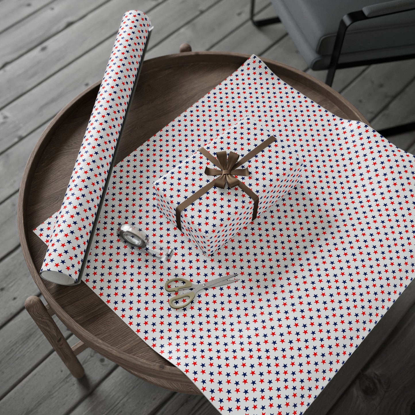 Wrapping Papers stars red white and blue